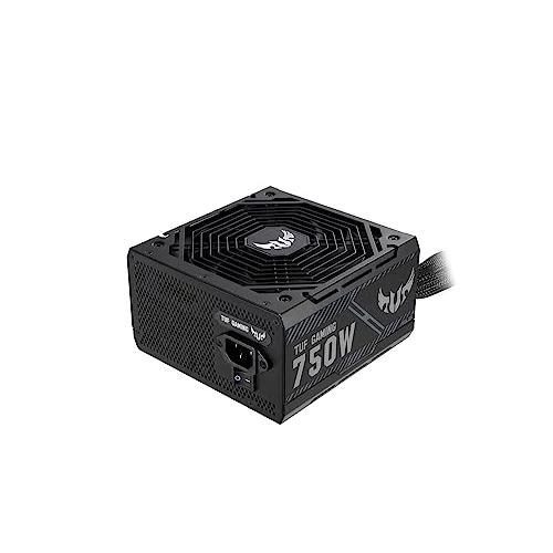 ASUS ASUS TUF Gaming 750W Bronze PSU (Power Supply, 80 PLUS Bronze, Military-grade Certification, Dual ball Fan Bearings, Protective PCB Coating, Axial-tech Fan Design, 0dB Technology, Sleeved Cables)