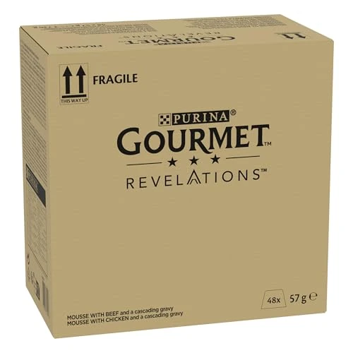 Limited-time offer: Gourmet Revelations Beef and Chicken Wet Cat Food 48x57 g from 38.99 £ to 38.99 £ (save 0.00%)