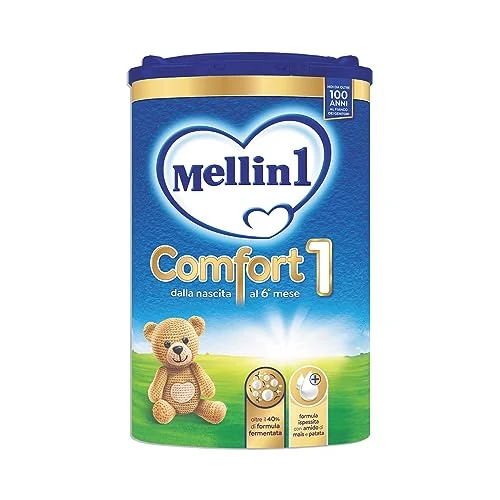 Offerta a tempo: Mellin Comfort 1, Latte in Polvere per Lattanti dalla Nascita al 6° mese compiuto, Confezione da 800g - 49% da 28.99 € a 14.84 €