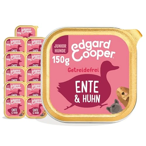Offerta a tempo: Edgard & Cooper cibo umido per cuccioli (anatra e pollo, 150 g x 11), senza cereali, ingredienti naturali e carni fresche, pieno di aminoacidi essenziali - 15% da 23.65 € a 20.19 €