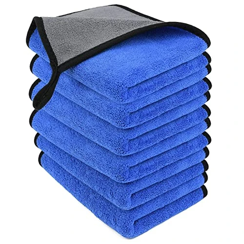Offerta a tempo: URAQT Panno in microfibra per auto, 6 pezzi da 500 GSM 30 x 40 cm, multifunzione per auto, moto, senza pelucchi, panno in microfibra per pulizia, casa, cucina, finestre - 23% da 11.99 € a 9.19 €