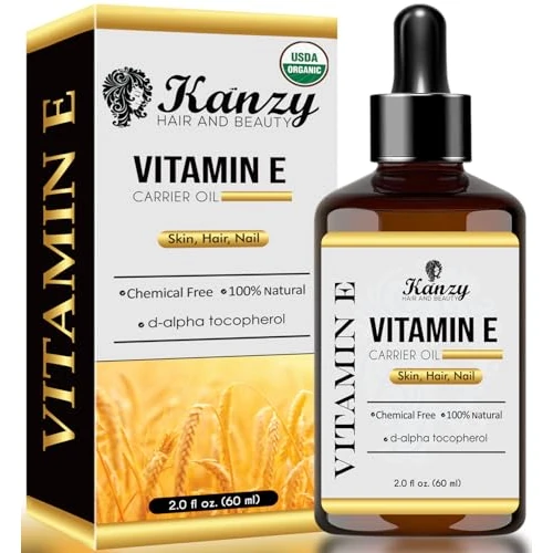 Offerta a tempo: Kanzy Olio di Vitamina E per il Viso, Capelli, Unghie e Pelli 100% Naturale d-Alfa-Tocoferolo, 60 ml Vitamin E Oil Olio Antietà Contro le Rughe Olio ideale per Uomini e Donne - 54% da 12.99 € a 6.02 €