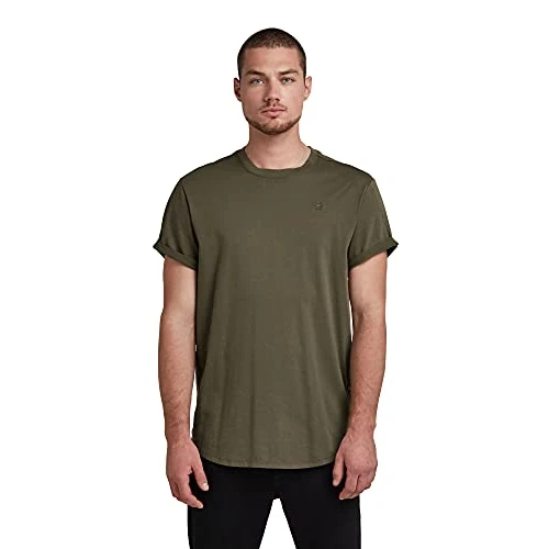 Offre limitée : G-STAR Homme T-Shirt Lash, Vert (combat D16396-B353-723), M de 23.96 € à 19.91 € (17% de remise)