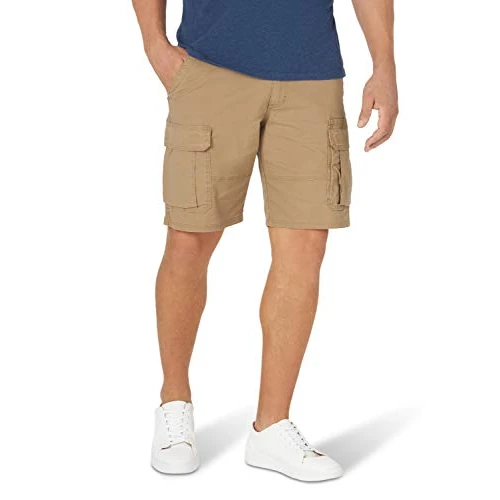 Wrangler Authentics Cargoshorts, für Herren, klassisch, Stretch, Versteinertes Eichenholz, 52