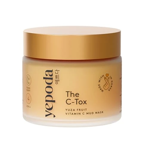 Limited-time offer: Yepoda The C-Tox, Detoxifying Mud mask with Vitamin C, Deeply Cleanses & Brightens the Skin, Vegan Korean Mud Mask for All Skin Types. 2.82 OZ. (80 g) from $36.00 to $36.00 (save 0.00%)