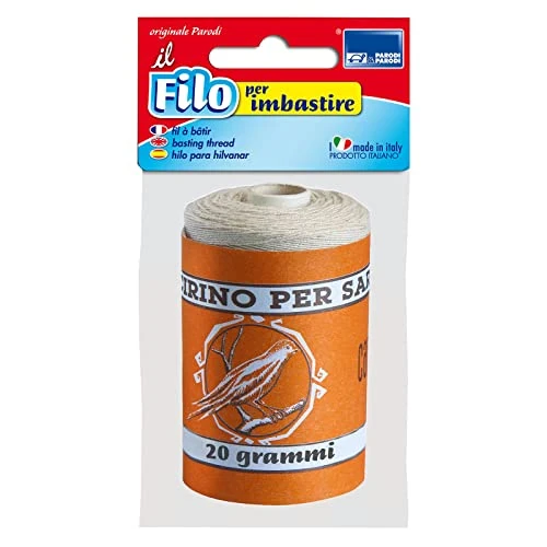 Offre limitée : PARODI & PARODI - Bobine de 100 m de Fil à bâtir, 20 g de Fil à Coudre, en Coton, pour Aiguilles à Coudre, adaptée à la Couture à la Main, fabriquée en Italie, Couleur crème de 6.82 € à 4.97 € (27% de remise)