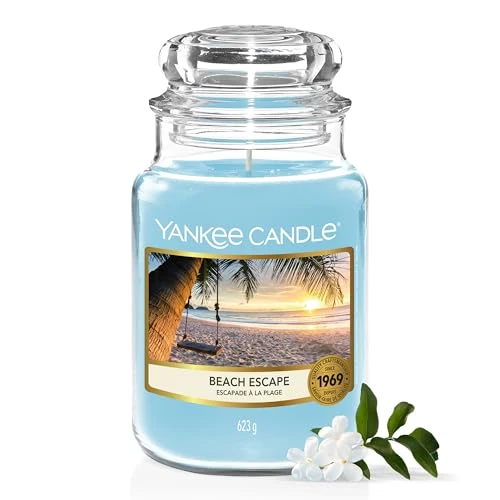 Yankee Candle-geurkaars | Beach Escape Large Jar | Brandduur: tot wel 150 uur