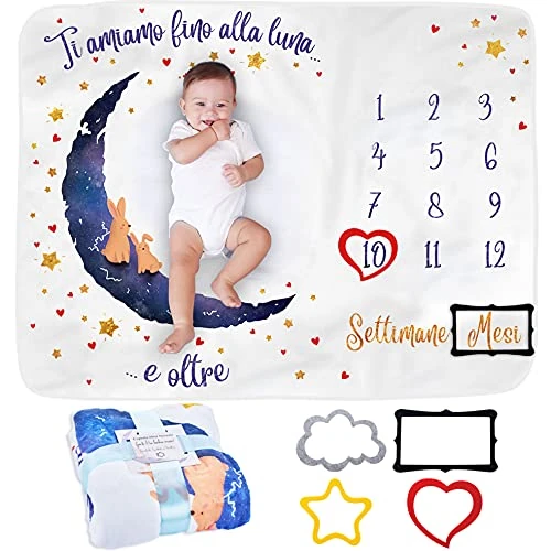 Oferta limitada: ODOXIA Milestone Blanket Moon Italian (Moon) de 29.99 € a 29.99 € (ahorro 0.00%)