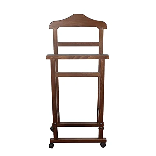 Zeitlich begrenztes Angebot: MAURY'S Kleiderständer für Schlafzimmer Pratic Buchenholz 44 x 25 x H 98 cm (Walnuss) von 56.71 € auf 56.71 € (0.00% Rabatt)