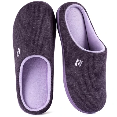 Offerta a tempo: RockDove Bicolore Pantofola da Donna in Memory Foam, 38/39 EU, Melanzana - 48% da 30.00 € a 15.57 €