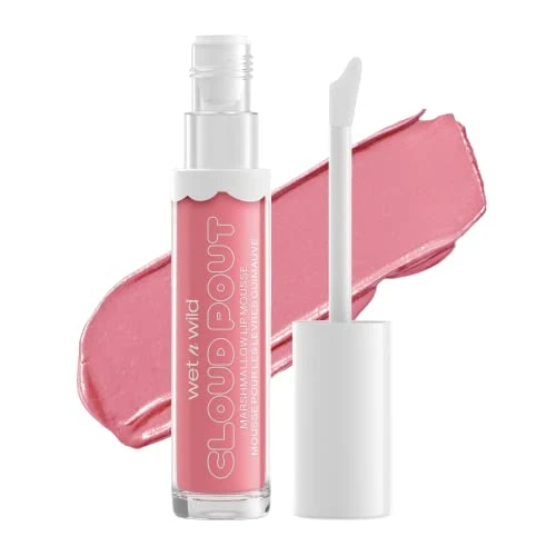 Offerta a tempo: wet n wild, Cloud Pout Marshmallow Lip Mousse, Rossetto Liquido Opaco, Formula di Lunga Durata che non Secca, con Olio di Argan, Olio di Avocado e Vitamina E, Pour Some Suga On Me - 48% da 5.99 € a 3.10 €