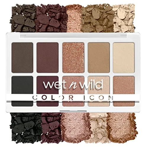 Limited offer: wet n wild Color Icon 10-Pan Eyeshadow Makeup Palette, Brown Nude Awakening, Long Lasting, Shimmer, Metallic, Glittery, Matte, Rich Smooth Pigment, Cruelty Free from 6.46 EUR to 5.49 EUR (save 15%)