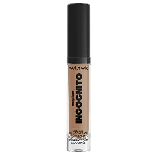 Offre limitée : Wet n Wild Megalast Incognito Full-Coverage Concealer, Anti-Cernes Liquide Couvrant Mat Longue Tenue, Correcteur Cernes et Imperfections, Light Medium de 9.98 € à 4.50 € (54.91% de remise)
