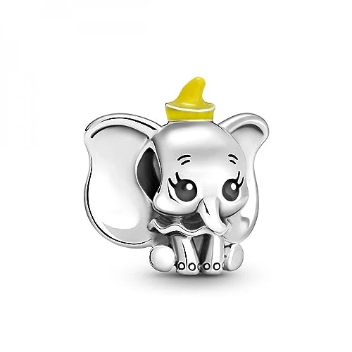 Limitiertes Angebot: PANDORA Disney Dumbo Charm-Anhänger aus Sterling Silber mit gelber Mütze, Breite: 16mm, 799392C01 von 65.00 EUR auf 59.00 EUR (Spare 9%)