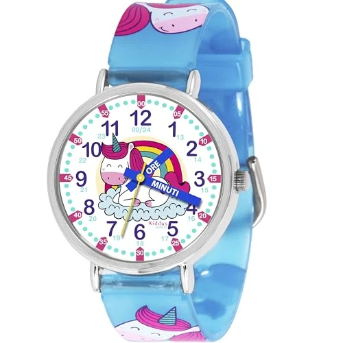 Offerta a tempo: Kiddus Orologio Educativo Bambino Bambina, Lancette Italiano, 5ATM - 0.00% da 24.95 € a 24.95 €