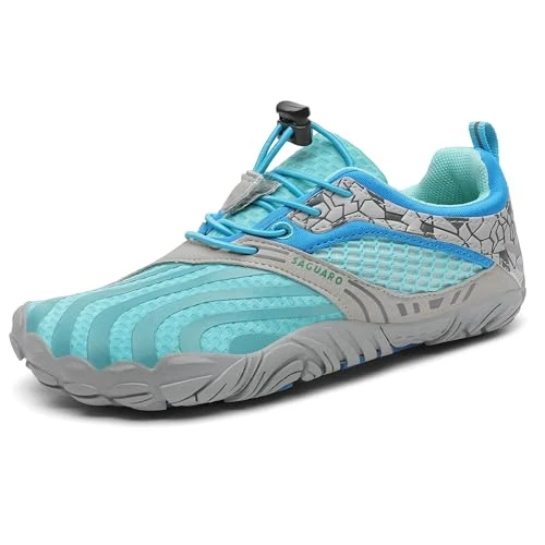 Offre limitée : SAGUARO Enfant Barefoot Shoes Garçon Fille Chaussures Enfant Minimalistes Antidérapantes Chaussures de Sport Pieds Nus pour Trail Running Bleu,GR.27 de 36.54 € à 34.71 € (5% de remise)