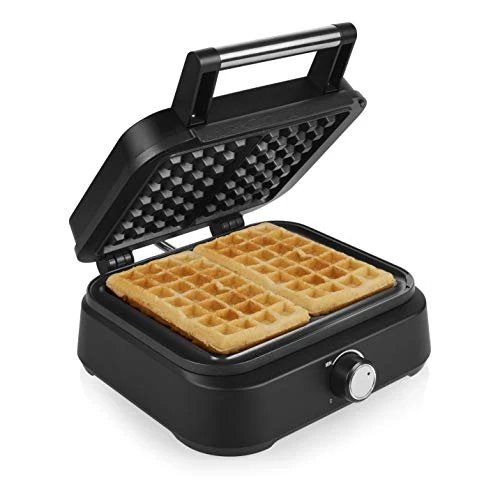 Princess Belgian Waffle Maker Deluxe Matte Black - 2 Waffles - 1500 W