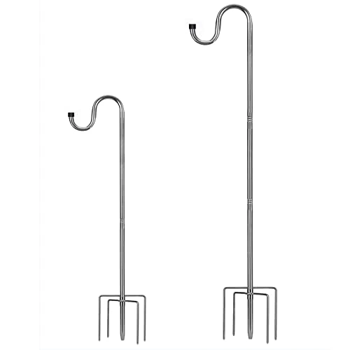Oferta limitada: HOME RIGHT Poste de comedero para pájaros, juego de 117 cm, ajustable, ganchos de jardín de pastores, ganchos de jardín resistentes de metal de 5 puntas, gancho para colgar luces, macetas, farolillos de 14.91 € a 14.91 € (ahorro 0.00%)