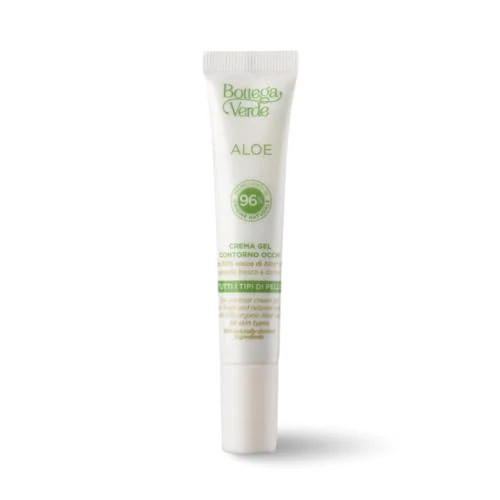 Offerta a tempo: Bottega Verde - Aloe, Crema Gel Contorno Occhi, 15 ml, con 50% di Succo di Aloe Bio, Effetto Fresco e Disteso, Idratante e Lenitivo, Per Tutti i Tipi di Pelle, Anti-Fatica e Rinfrescante - 13% da 7.66 € a 6.70 €
