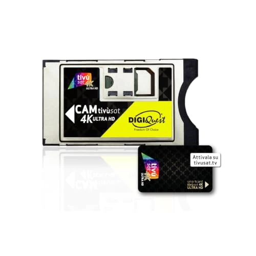 Oferta limitowana: DIGIQUEST moduł CAM tivùsat 4K Ultra HD CI+ | Telewizja satelitarna bez dekodera | Smartcard w zestawie | Voucher Infinity+ na 1 miesiąc w zestawie | Certyfikat tivùsat 4K Ultra HD z 468.86 zł na 468.86 zł (oszczędź 0.00%)