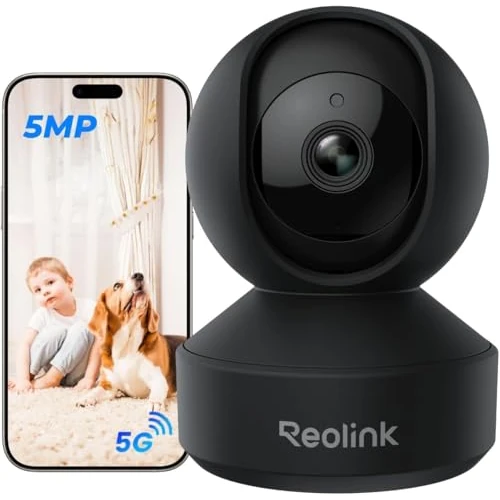Tijdelijke aanbieding: Reolink binnencamera 3K PT, automatisch volgen, verbeterd nachtzicht 5MP, huildetectie (persoon/huisdier/baby), dubbele Wi-Fi (2,4/5 GHz), tweewegaudio, E1 Pro zwart van 69.43 EUR naar 49.99 EUR (korting 28%)
