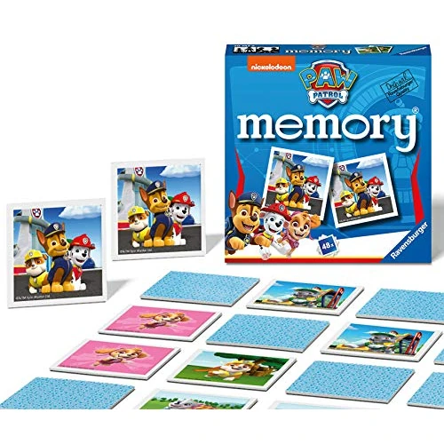 Oferta limitada: Ravensburger - Mini Memory: Paw Patrol, Juego de Mesa, Juego de Mesa Niños, Juegos Educativos, Juegos de Memoria, 2-6 Jugadores, 48 Cartas de 6.99 EUR a 6.99 EUR (ahorro 0%)