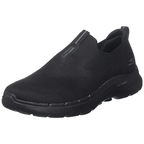 Skechers Go Walk 6, Sneaker Uomo, Nero, 49 EU