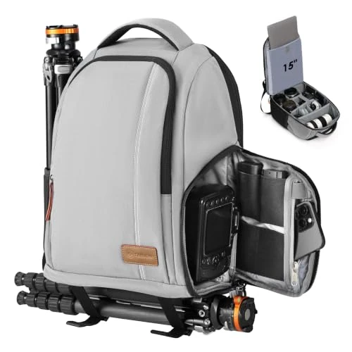 Offerta a tempo: TARION Zaino Fotografico Borsa Fotografica Brose Fotocamera Reflex Grigio - 0.00% da 49.99 € a 49.99 €