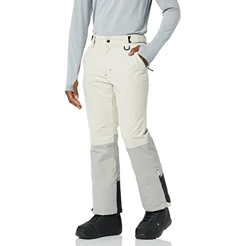 Limited-time offer: Amazon Essentials Men's Water-Resistant Insulated Snowboard Ski Snow Pant, Grey Stone Color Block, Large from 30.80 GBP to 30.80 GBP (save 0%)