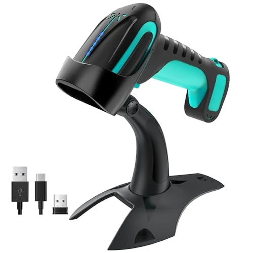 Offerta a tempo: Tera Pro lettore di codici a barre Bluetooth 2D lettore di codici QR wireless, 2500 mAh batterie incorporate estrema resistenza alle cadute pesanti, 8100 BU - 0.00% da 69.99 € a 69.99 €