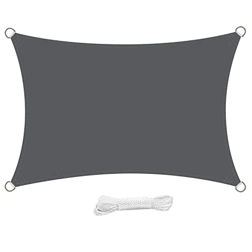 Offre limitée : swift Voile d'ombrage Rectangulaire 3x4 Mètre Voile Ombrage HDPE Respirant Anti UV 4x3 m pour Jardin Terrasse Patio, Anthracite de 57.99 € à 57.99 € (0.00% de remise)