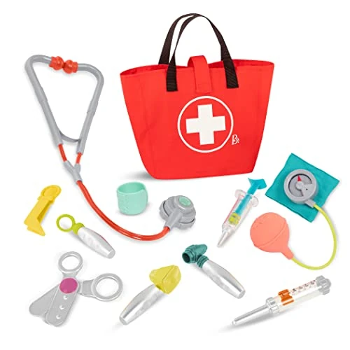 Offre limitée : B. toys - Kit de Soins pour Mini-médecins - Jeu de Docteur - Outils de médecin réalistes - Jeu d'éveil pour Tout-Petits et Enfants - Jouet éducatif - 18 Mois et + de 16.99 € à 10.08 € (41% de remise)