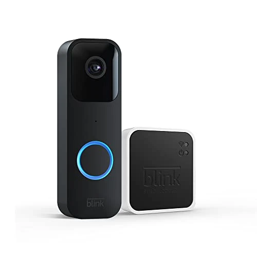Offre limitee: Blink Sonnette Vidéo + Blink Sync Module 2 | Système audio bidirectionnel, longue autonomie, détection de mouvements, notifications de sonnette dans l'application, fonctionne avec Alexa | Noir de 64.99 EUR a 64.99 EUR (economie 0%)