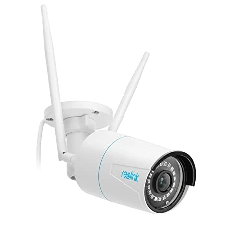 Reolink 5MP WiFi-beveiligingscamera Buiten, 2,4GHz/5GHz WiFi CCTV IP-camera met Persoon/Voertuigdetectie, IP66, Nachtvisie met Bewegingsdetectie, Timelapse, RLC-510WA