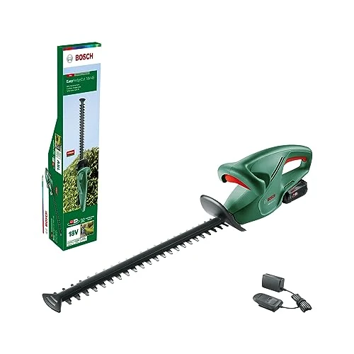 Offerta a tempo: Bosch Home and Garden Tagliasiepi a Batteria EasyHedgeCut 18-45, 1 Batteria da 2.0 Ah, Sistema da 18 Volt, Lama da 45 cm, Confezione in Cartone - 56% da 134.90 € a 59.84 €