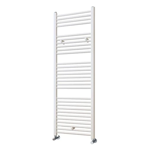 Offerta a tempo: Kibath Portasciugamani Asciugamani radiatore da integrare in circuito di acqua calda, tubi in acciaio con finitura laccata bianca 1500 x 500. Adatto per rete di riscaldamento standard. - 0.00% da 107.89 € a 107.89 €