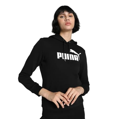 Zeitlich begrenztes Angebot: PUMA Damen Ess Logo Hoodie Tr Sweatshirt, Black, XL von 26.99 € auf 23.51 € (13% Rabatt)