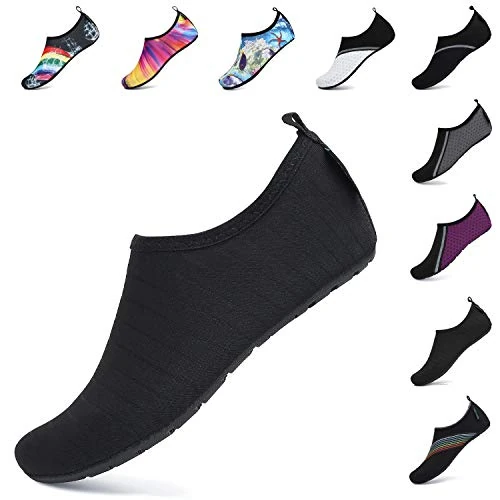 Offre limitée : SAGUARO Femme Chaussures d'eau Homme Chaussures de Plage Unisexe Chaussures Aquatiques Respirant Séchage Rapide Chaussures de Natation Suie 38/39 EU de 15.99 € à 13.59 € (15% de remise)