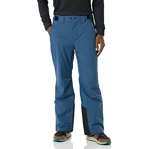 Amazon Essentials Pantalones de Esquí con Aislamiento e Impermeables Hombre, Cian Oscuro Cuadros Escoceses, XL
