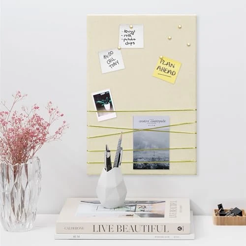 Oferta limitada: Navaris Tablero Colgante para Fotos - Cartelera para Poner Notas de Terciopelo - Portafotos 44 x 30 CM con Cuerda para Colgar y 6X chincheta - Beige de 4.79 € a 4.79 € (ahorro 0.00%)