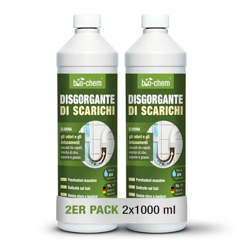 Offerta a tempo: bio-chem Disgorgante professionale per scarichi liquido 2L - 0.00% da 29.99 € a 29.99 €