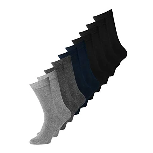 Offerta a tempo: JACK & JONES JACJENS SOCK 10 PACK NOOS Uomo Calzini multicolore - 59% da 24.99 € a 10.33 €