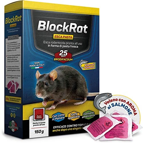 Offerta a tempo: Veleno per Topi Professionale, Esca Topicida Ratticida in Bustine di Pasta Fresca — 15% da 14,00 € a 11,97 €