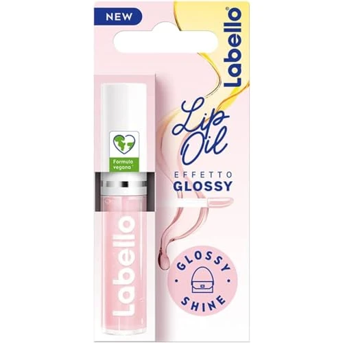 Limitiertes Angebot: Labello Lip Oil Glossy Effekt - Glossy Shine 5,5 ml, Lip Gloss mit veganer Formel, Volumengloss, 100% natürlicher Lipgloss von 7.74 EUR auf 6.88 EUR (Spare 11%)