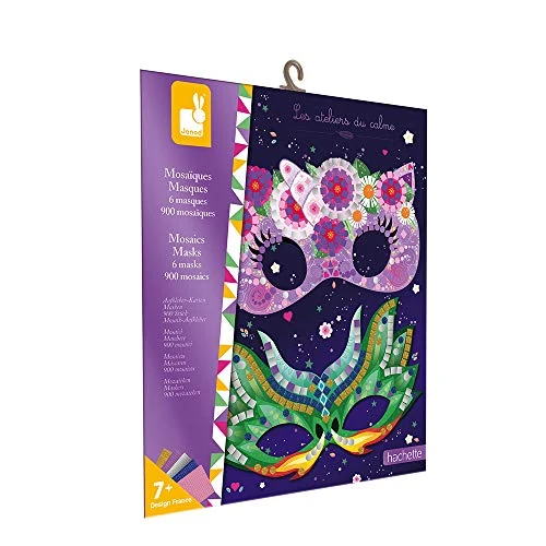 Oferta limitada: Janod - Kit de Mosaicos Máscaras - Les Ateliers Du Calme - Kit Infantil de Manualidades Creativas - Desarrolla la Motricidad Fina y la Concentración - A partir de 7 Años, J07956 de 9.99 EUR a 8.07 EUR (ahorro 19%)