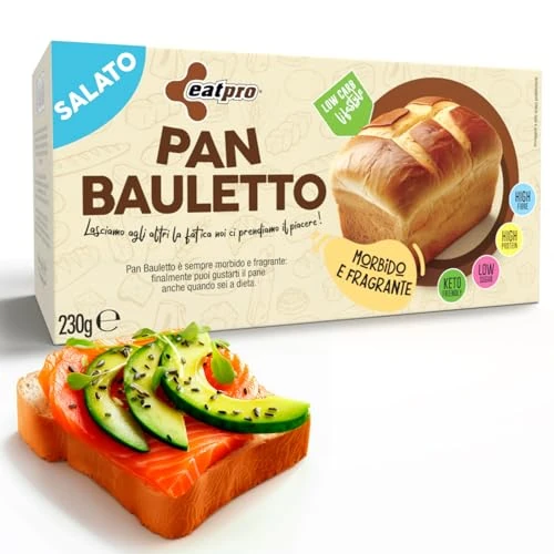 Offerta a tempo: Pane Proteico EatPro, Pan Bauletto Con Olio d'Oliva Keto 230 g - 26% da 12.90 € a 9.49 €