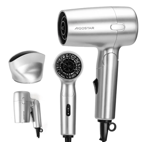 Oferta limitada: Aigostar Secador de Pelo Viaje 1200W, Seguro y Bajo Consumo, Ultraligero 310g Plegable, Ideal para Hoteles Antiguos, Residencias y Camping, Protección Sobrecalentamiento de 16.99 € a 16.99 € (ahorro 0.00%)