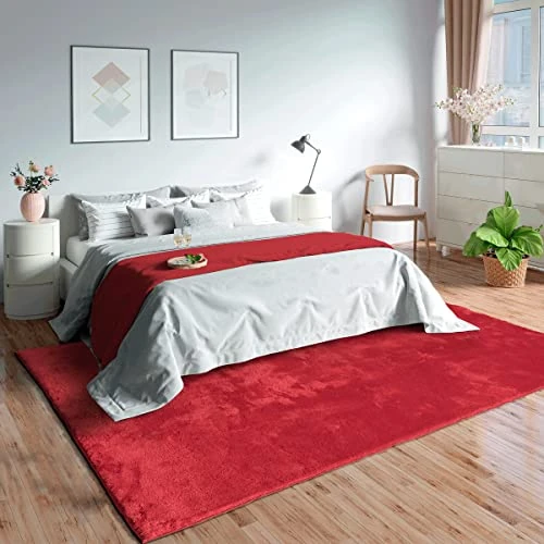 Mias Teppiche Olivia Living room/bedroom rug - washable - 60x110 cm, Red