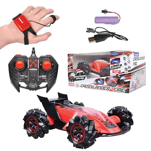 Limited offer: LEXIBOOK, Crosslander® Fire, Remote control car, up to 12km/h, 4 wheel drive, smoke jet, light and sound effects, music, remote control and gesture control bracelet included, rechargeable, RC60 from 70.43 EUR to 52.82 EUR (save 25%)