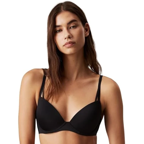 Oferta limitada: Calvin Klein Sujetador de Media Copa Mujer Lift Elástico, Negro (Black), 75B de 44.90 EUR a 22.00 EUR (ahorro 51%)